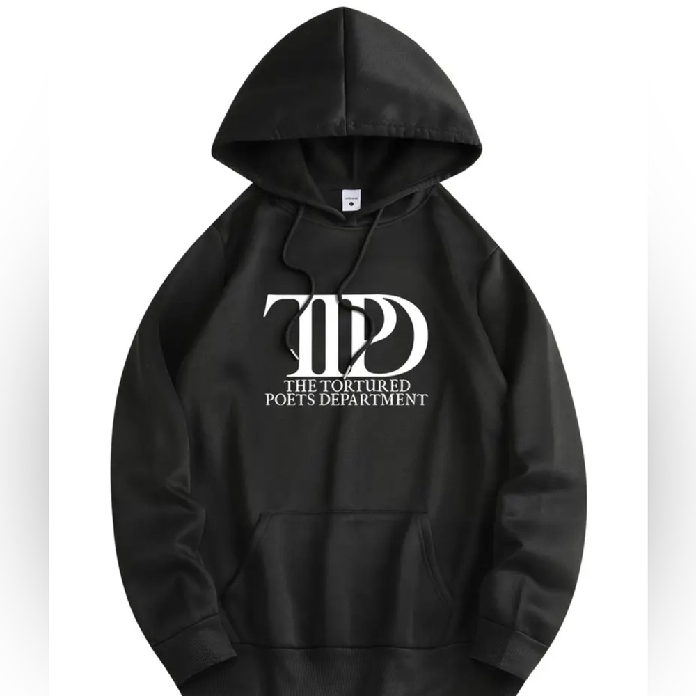TTPD tortured poets department sweater black eras tour swiftie Taylor Swift med
